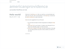 Tablet Screenshot of americanprovidence.com